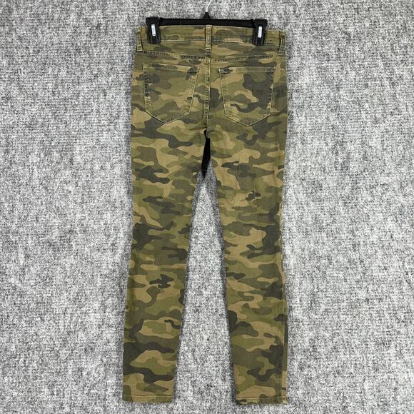 GAP Pants Womens 0/25 Army Green Camo‎ Denim Legging Skimmer Ankle Skinny - Picture 2 of 10